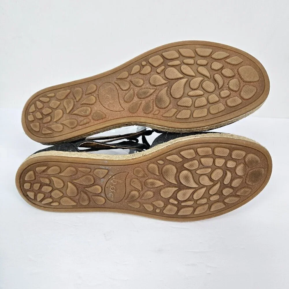 BOC Born Concept Lucy Gray Lace Up Tie Gladiator Espadrille Flat 8